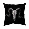Begin Home Decor 20 x 20 in. Ram Skull Grunge Style-Double Sided Print Indoor Pillow 5541-2020-AN226